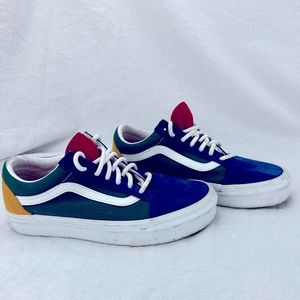Vans Yacht Club Old Skool Shoe (Blue/Green/Yellow/Red) Color Block